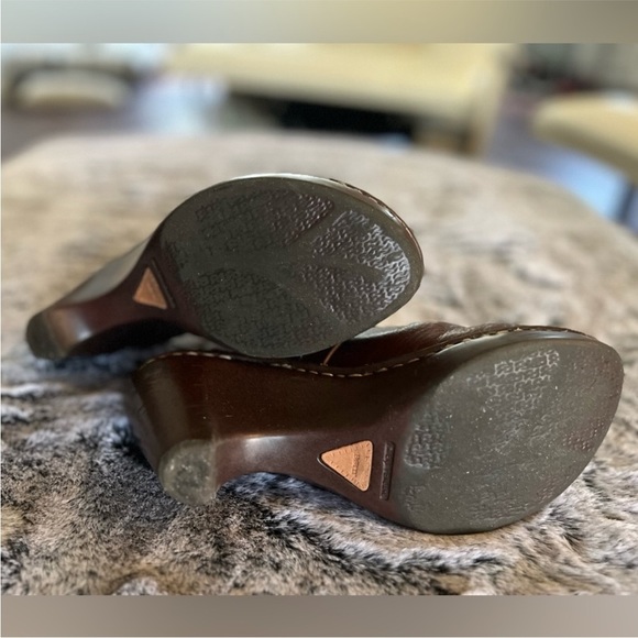 Born B.O.C. Women's Classic Clogs 3.5" heel, Brown Leather Size 8.5 EUC Y2K - Picture 6 of 12